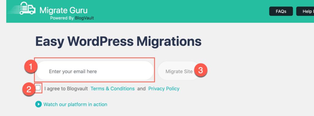 migrate wordpress website